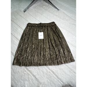 ISABEL MARANT-Etoile Benedicte Mini Skirt-Dore/Gold-Size 34-Brand New W/Tag’s